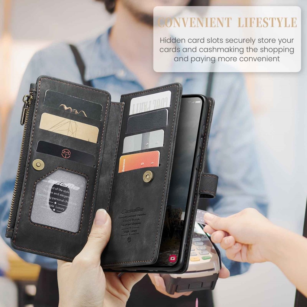 Zipper Wallet Samsung Galaxy A55 Sort