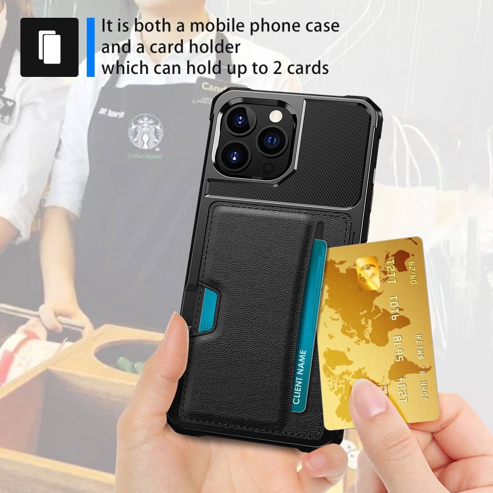 Tough Card Case iPhone 14 Pro sort