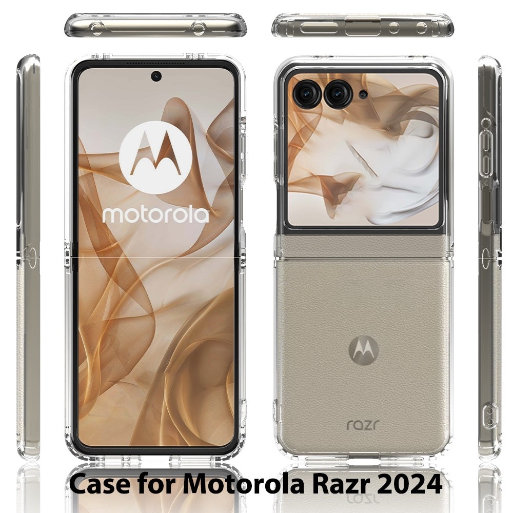 Hybridcover Motorola Razr 50 gennemsigtig