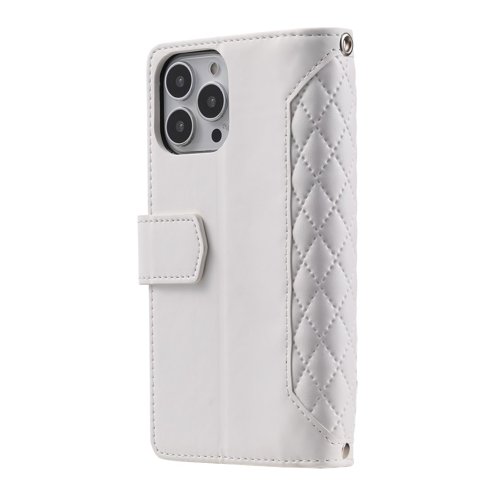 Pung Taske iPhone 16 Pro Quilted Hvid