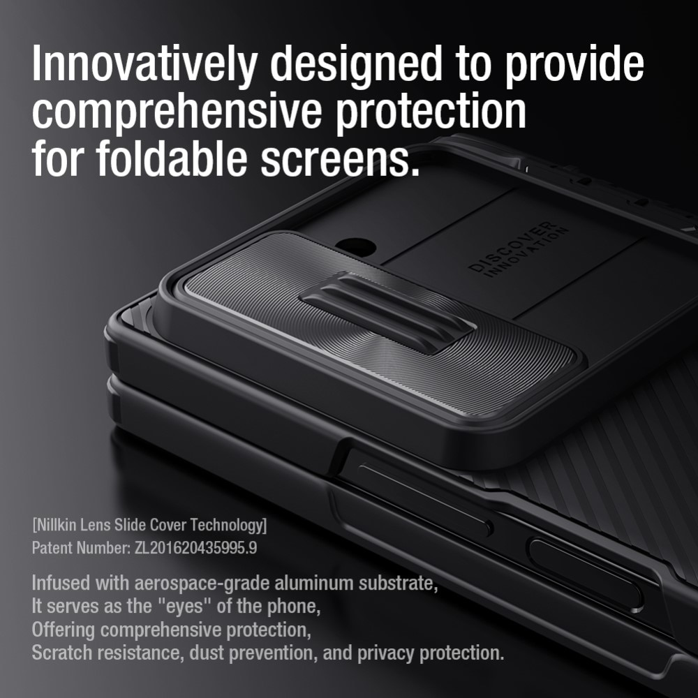 CamShield Fold Cover med Kickstand Samsung Galaxy Z Fold 6 sort