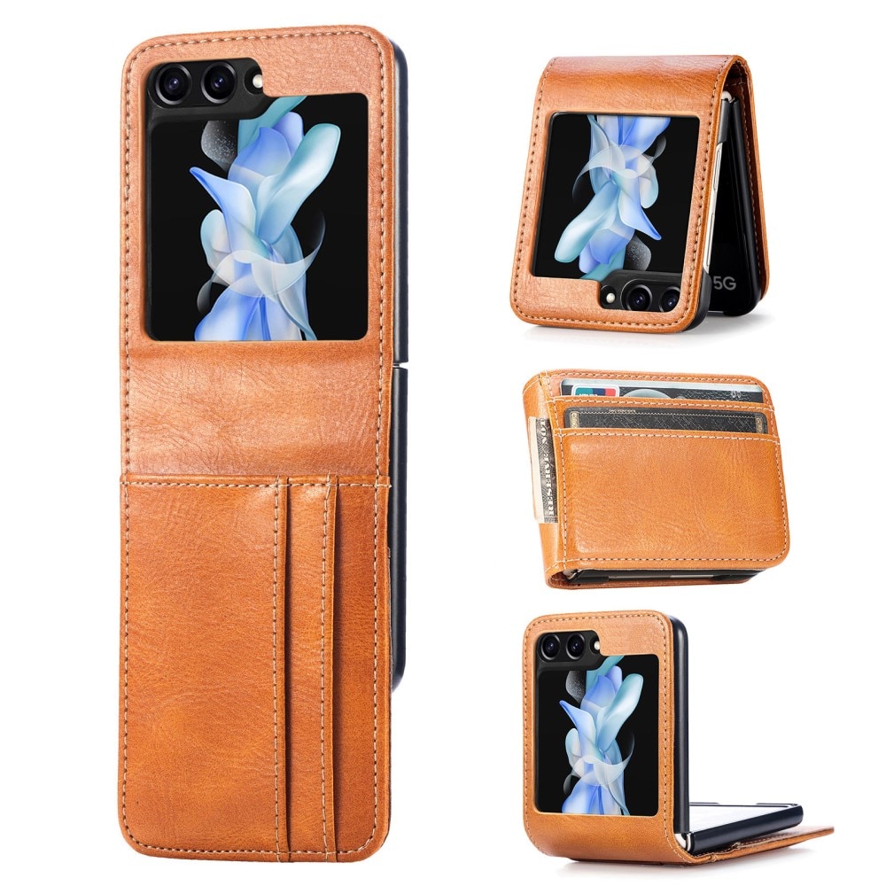 Mobiltaske Samsung Galaxy Z Flip 6 cognac