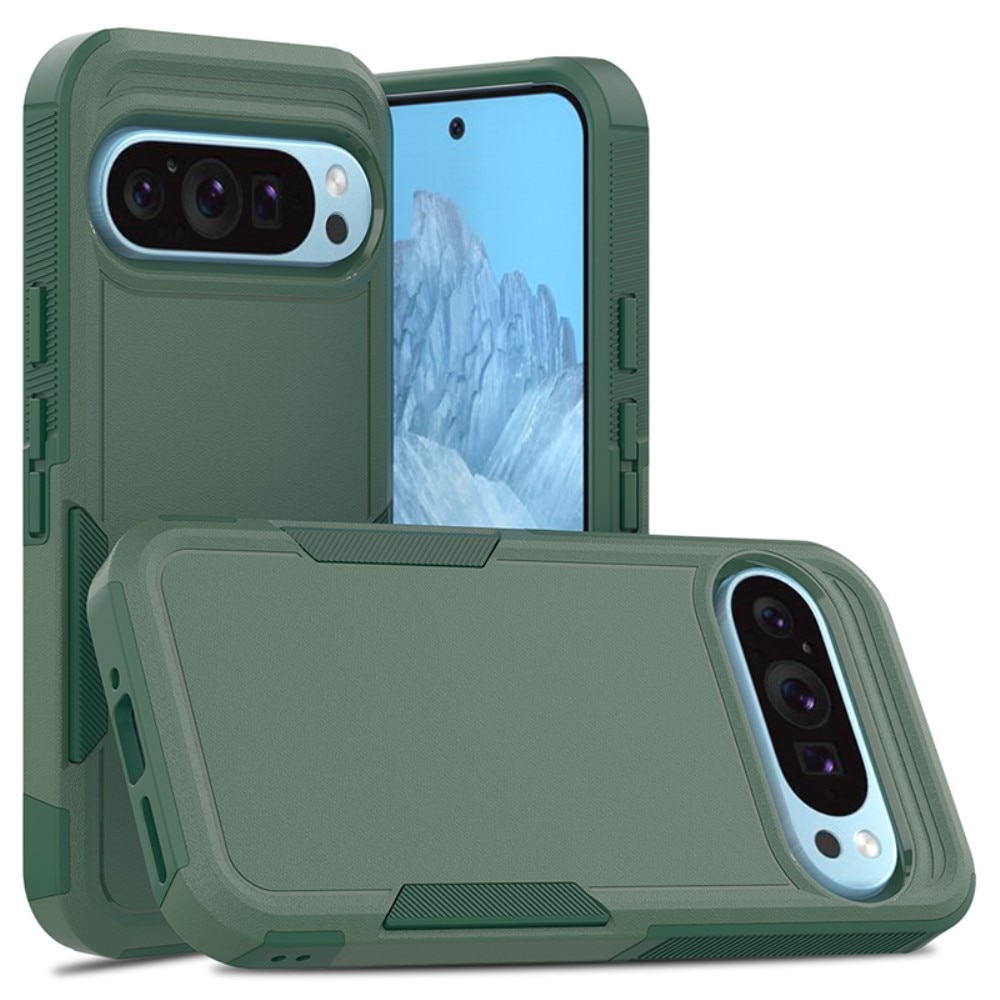 Off-road Hybridcover Google Pixel 9 grøn