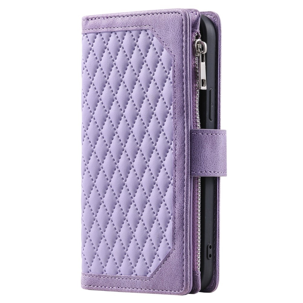 Pung Taske iPhone 16 Quilted Lilla