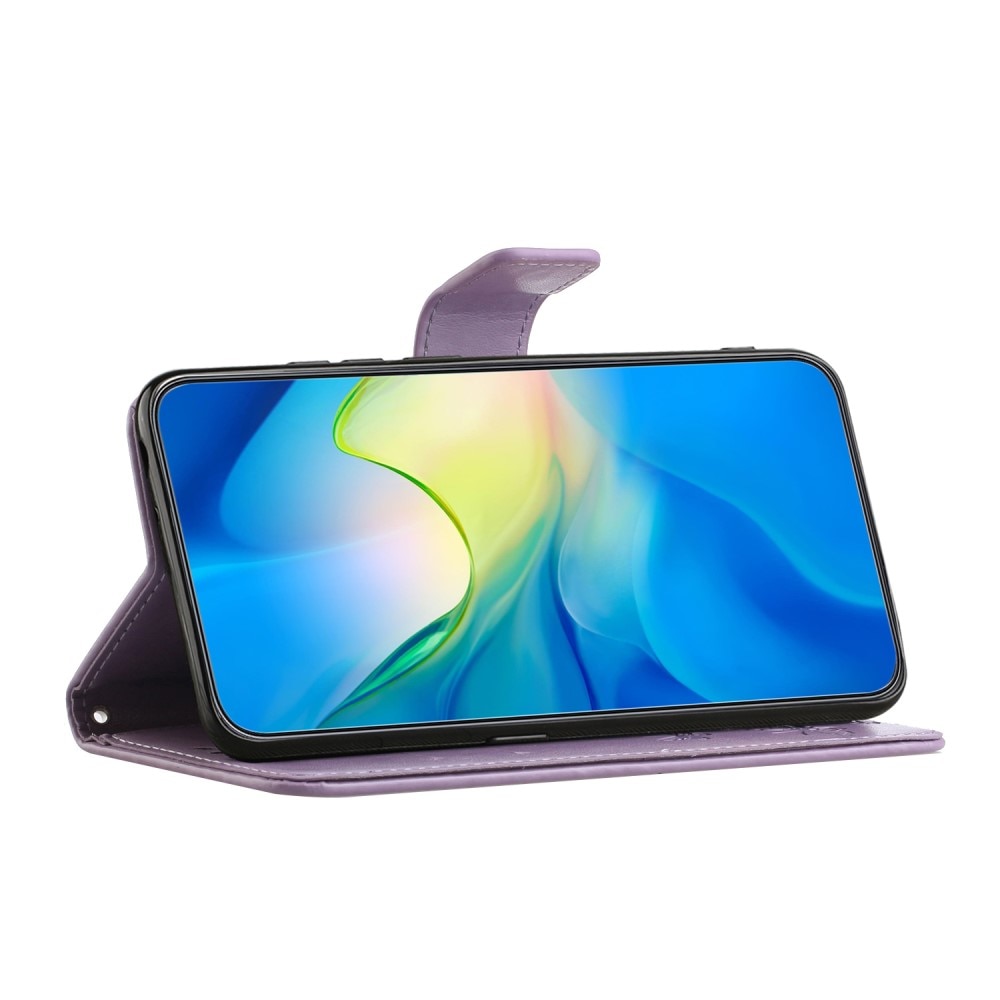 Læderetui Sommerfugle Samsung Galaxy A16 lila