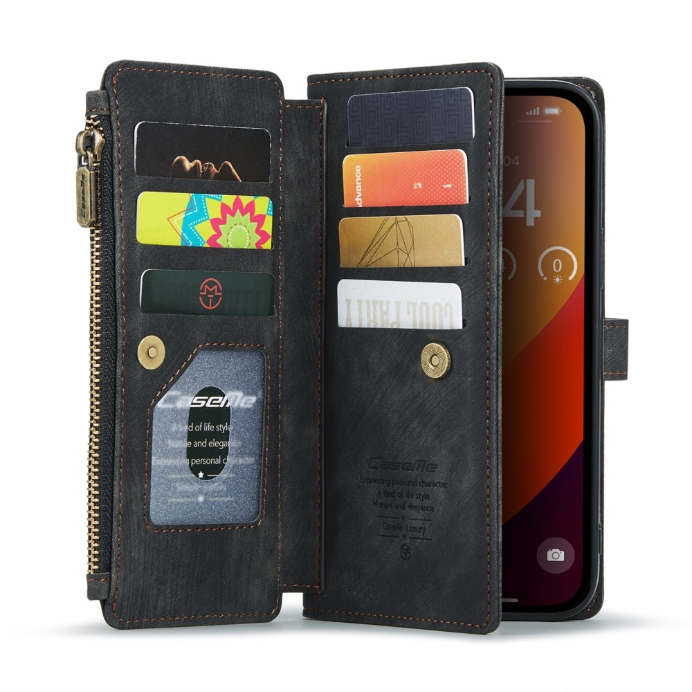 Zipper Wallet iPhone 16 Pro Max Sort