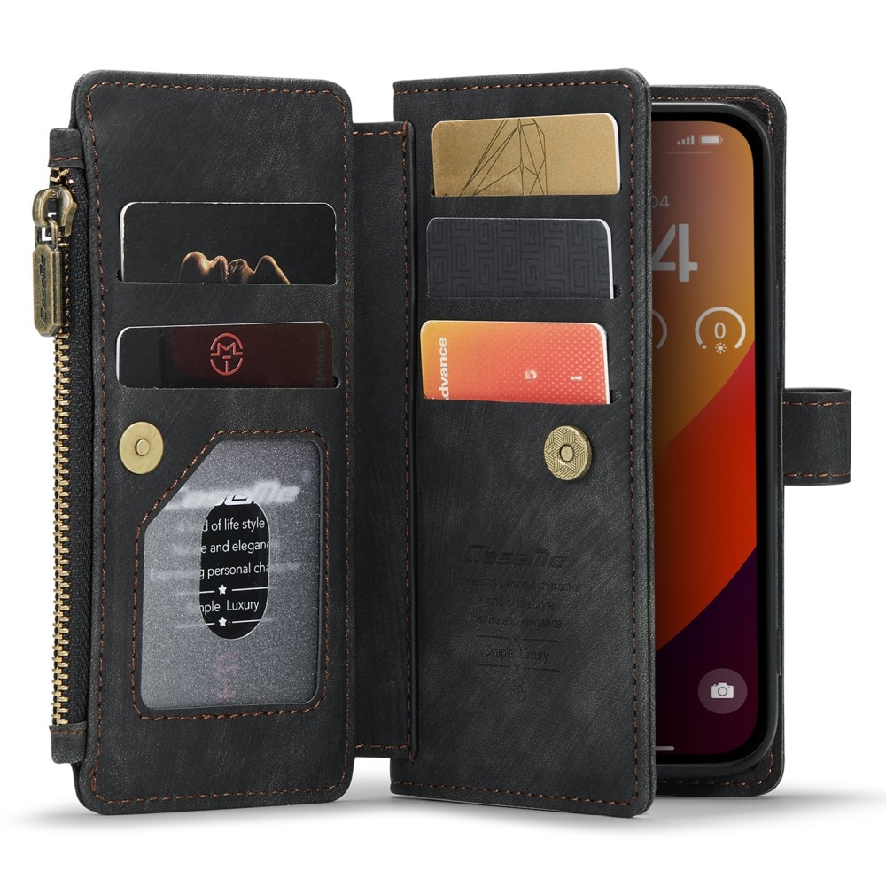 Zipper Wallet iPhone 16 Pro Sort