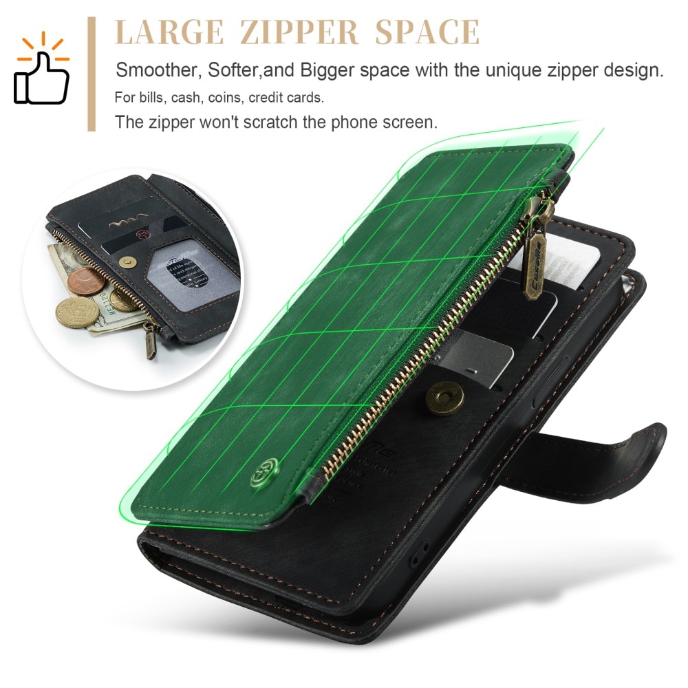 Zipper Wallet iPhone 16 Pro Sort