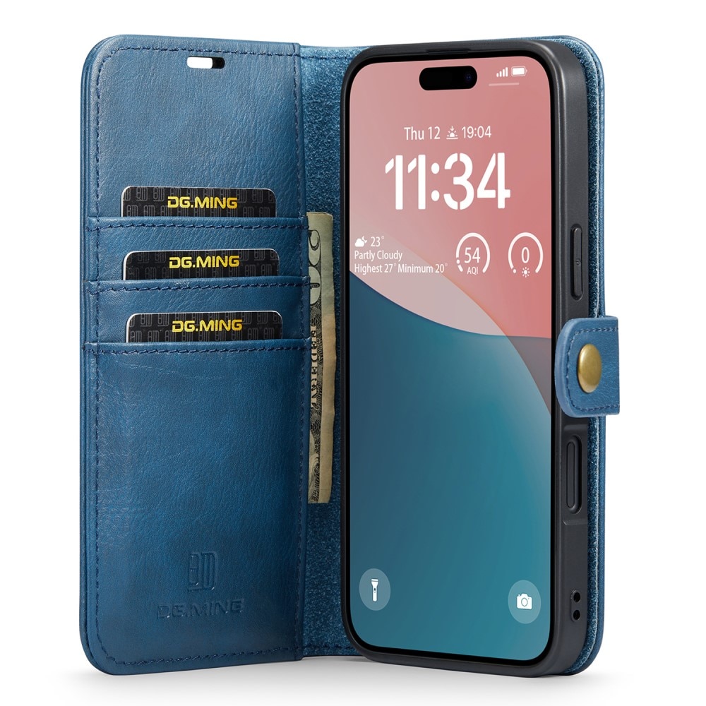 Magnet Wallet iPhone 16 Plus Blue