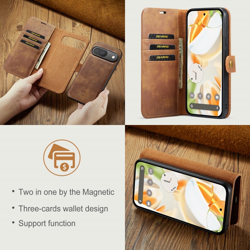 Magnet Wallet Google Pixel 9 Cognac