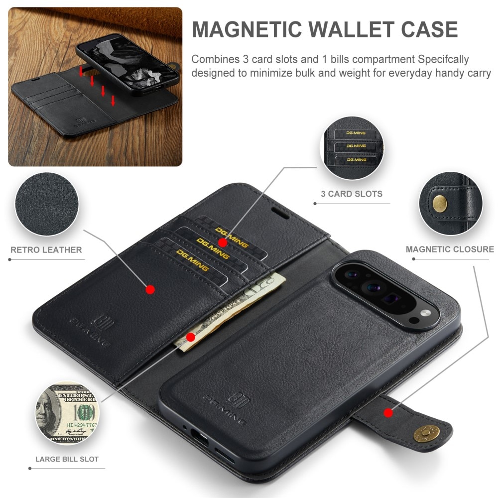 Magnet Wallet Google Pixel 9 Pro XL Black