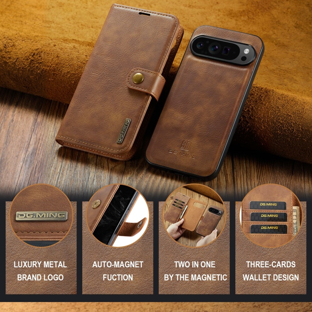 Magnet Wallet Google Pixel 9 Pro XL Cognac