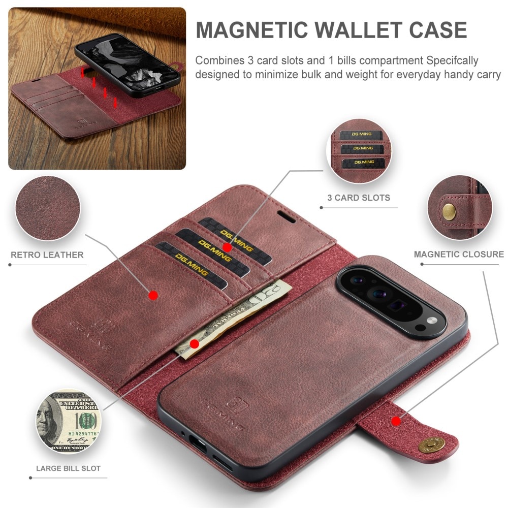 Magnet Wallet Google Pixel 9 Pro XL Red