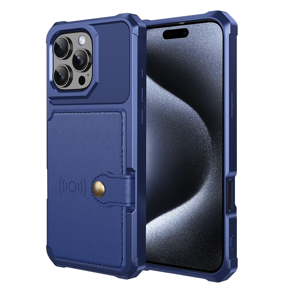 Tough Multi-slot Case iPhone 16 Pro Max blå