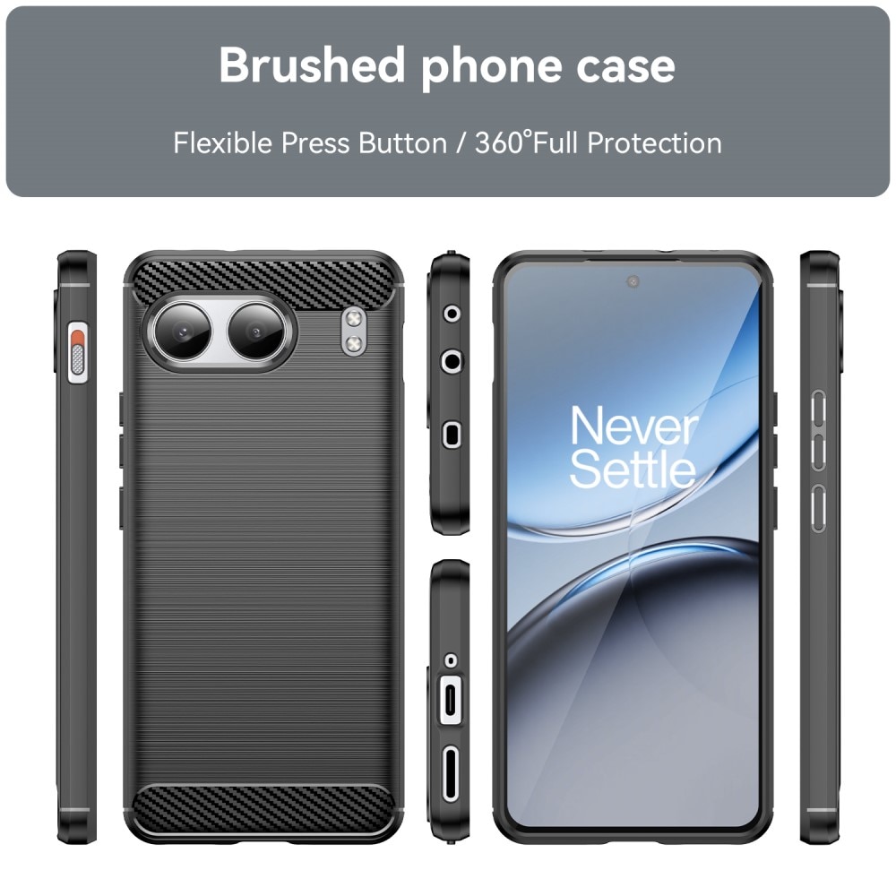 OnePlus Nord 4 Cover TPU Brushed Black