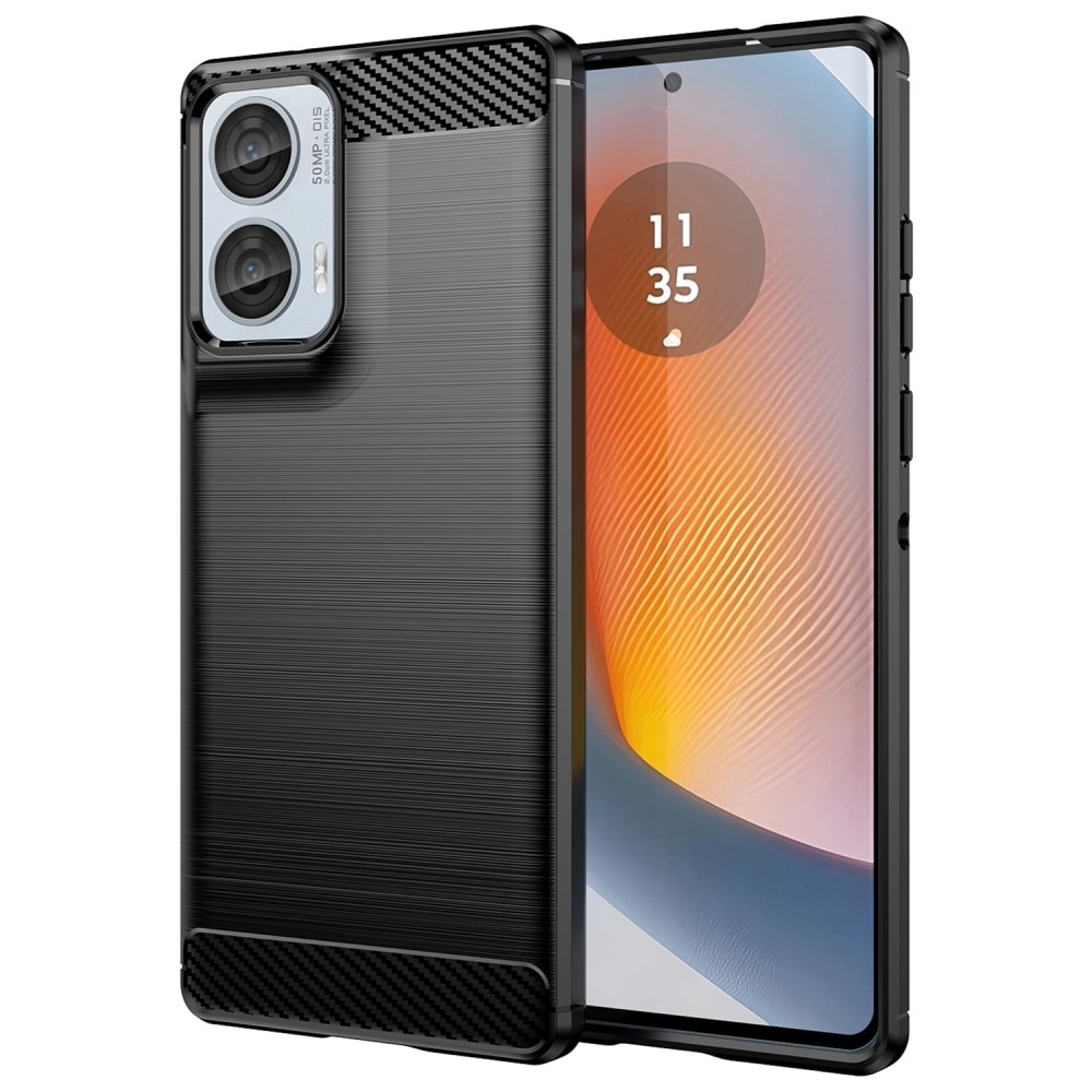 Motorola Moto G75 Cover TPU Brushed Black