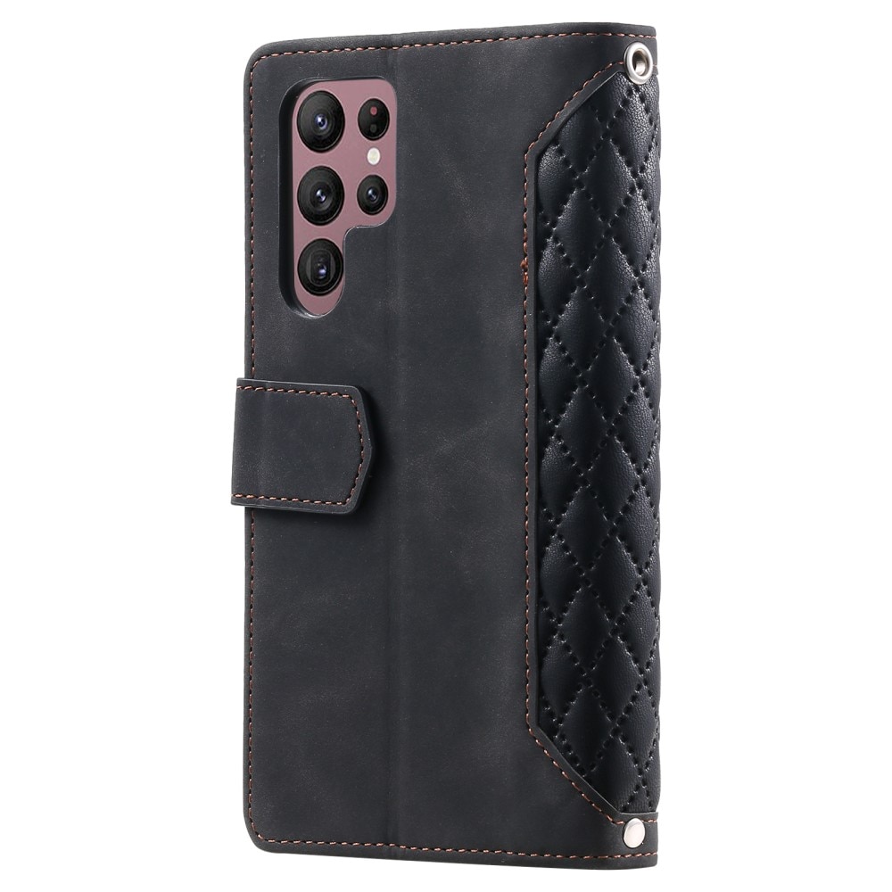 Pung Taske Samsung Galaxy S25 Ultra Quilted Sort