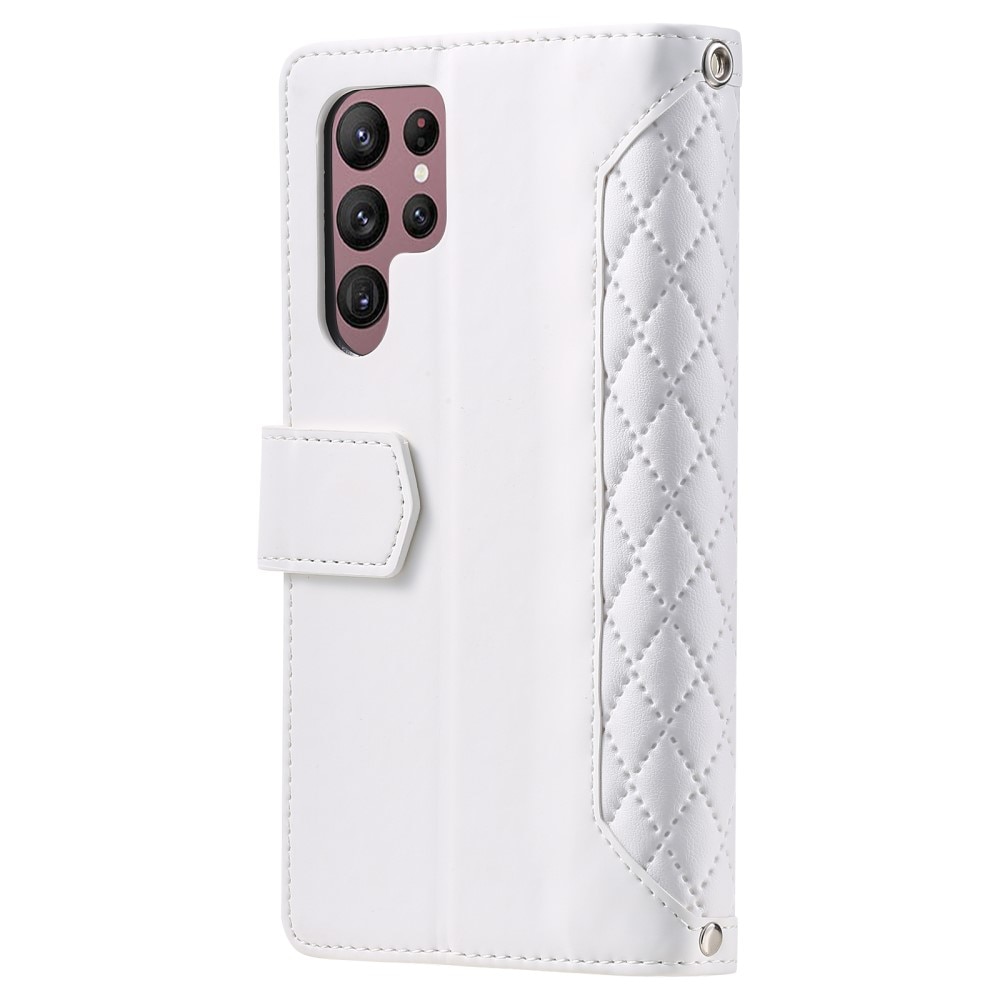 Pung Taske Samsung Galaxy S25 Ultra Quilted Hvid