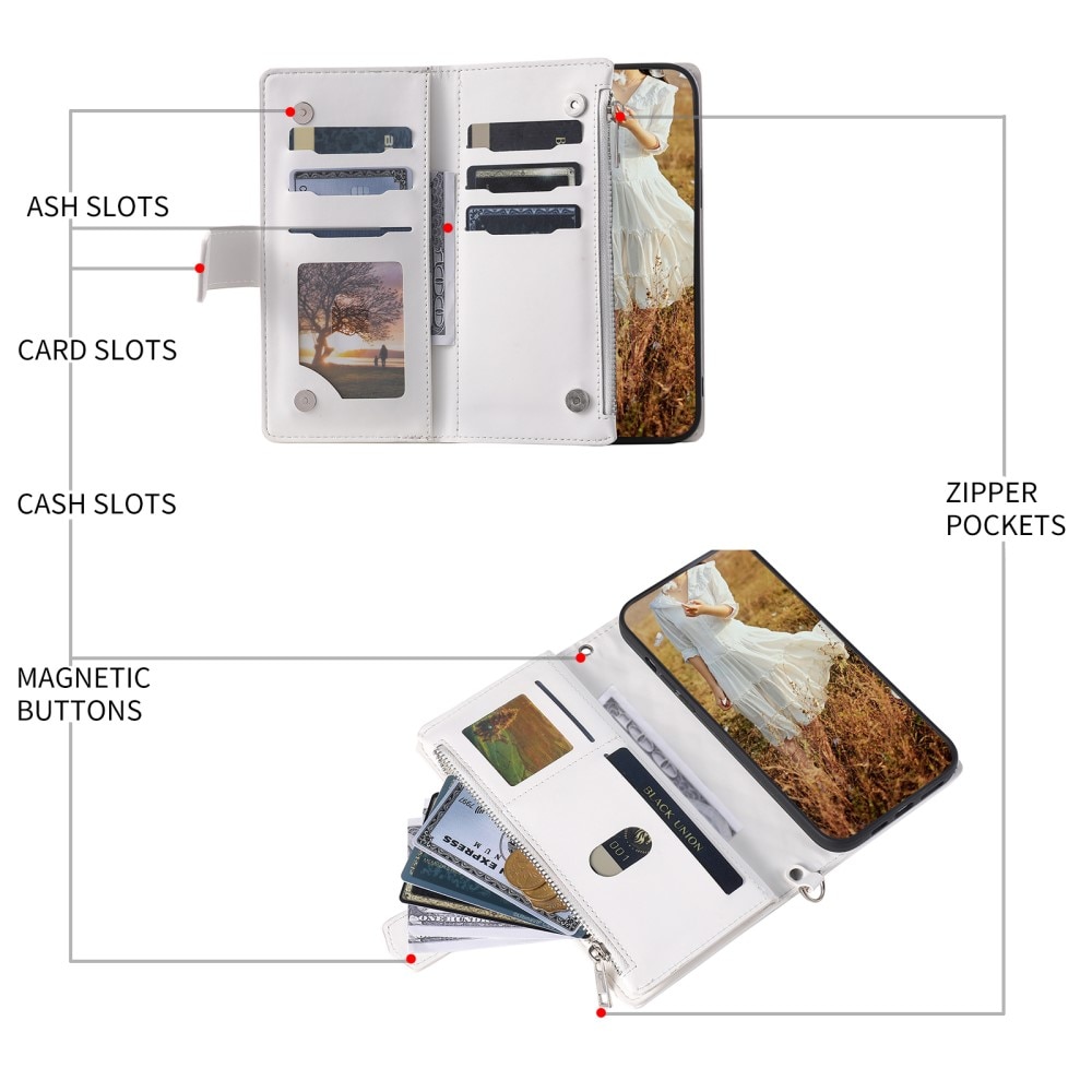 Pung Taske Samsung Galaxy S25 Plus Quilted Hvid