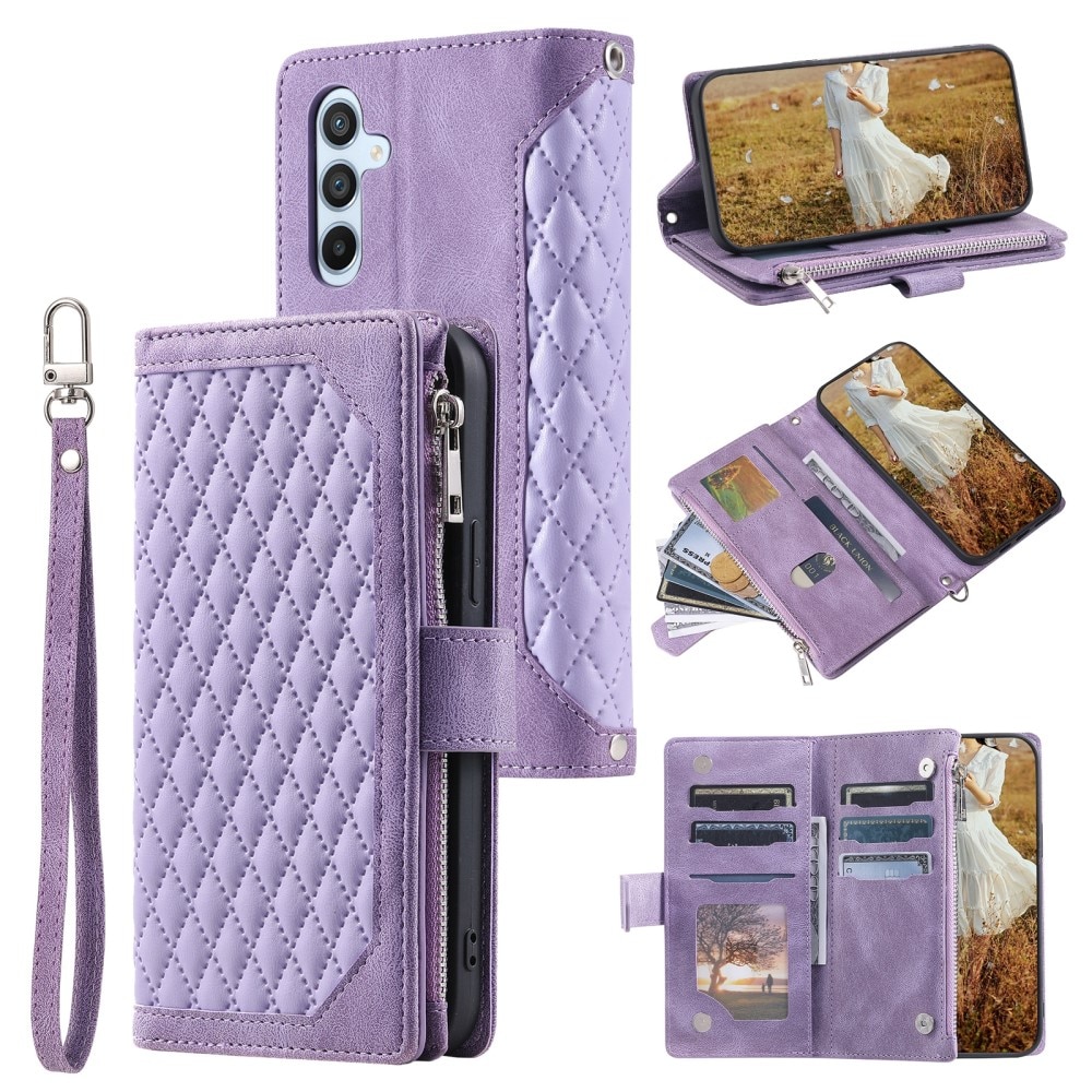 Pung Taske Samsung Galaxy S25 Quilted Lilla