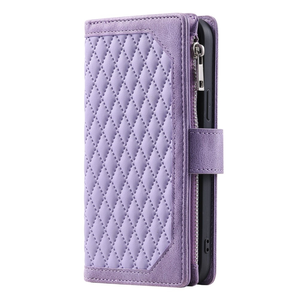 Pung Taske Samsung Galaxy S25 Quilted Lilla