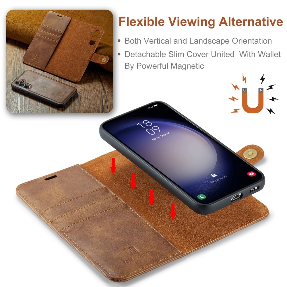 Magnet Wallet Samsung Galaxy A16 Cognac