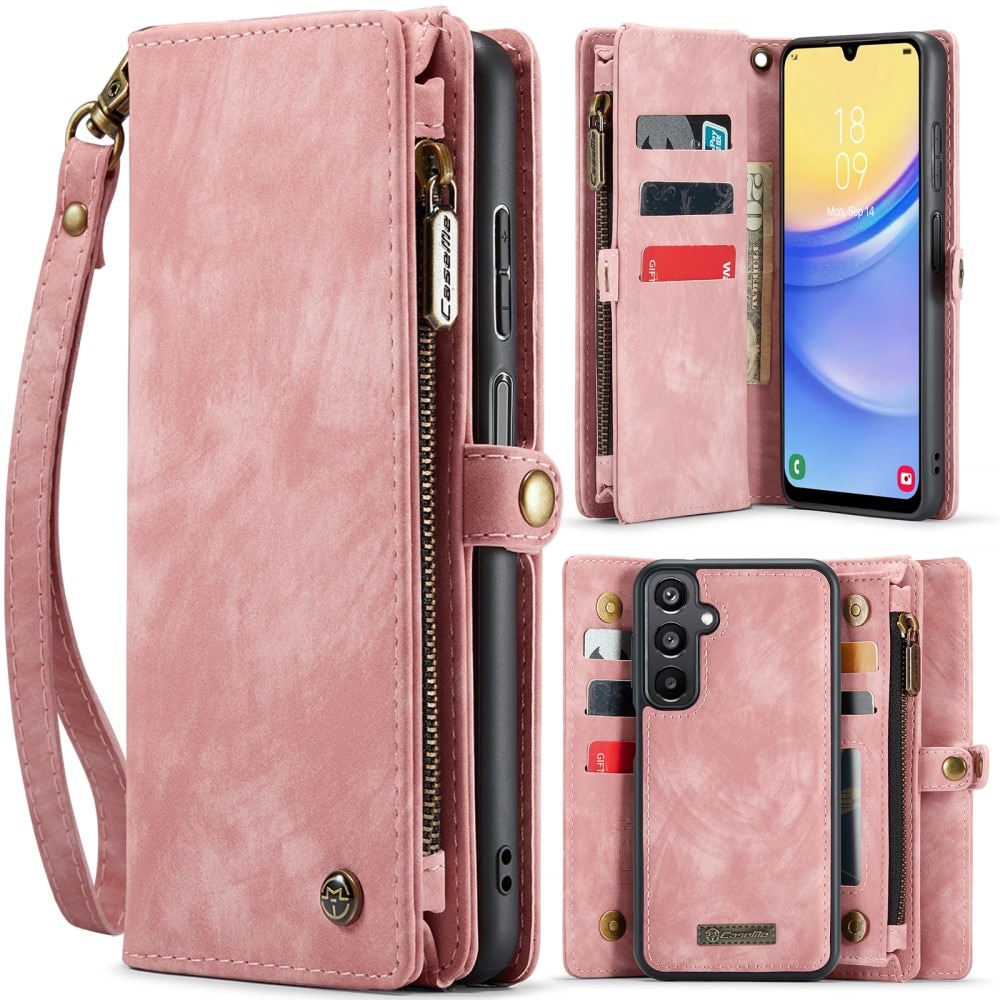 Multi-slot Mobiltaske Samsung Galaxy A16 lyserød