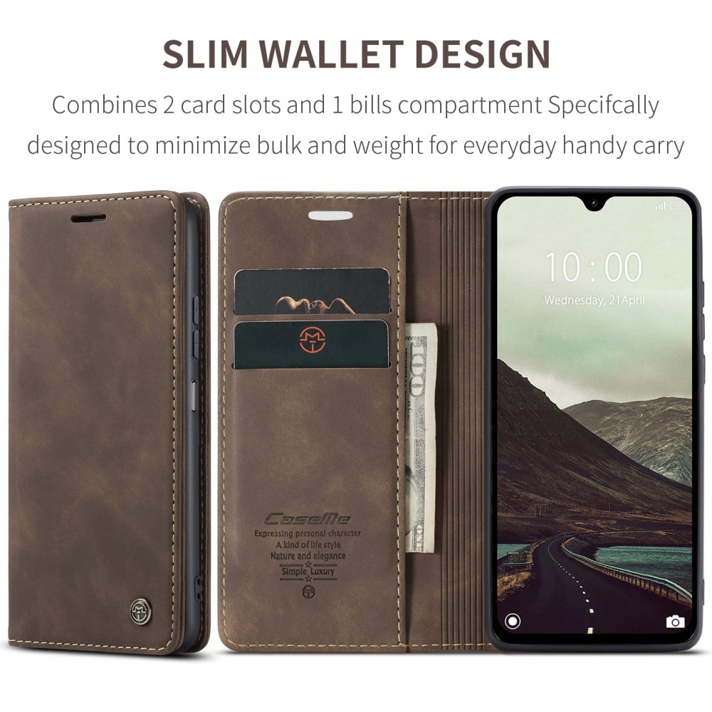 Slim Pung Etui Xiaomi Redmi 14C Brun