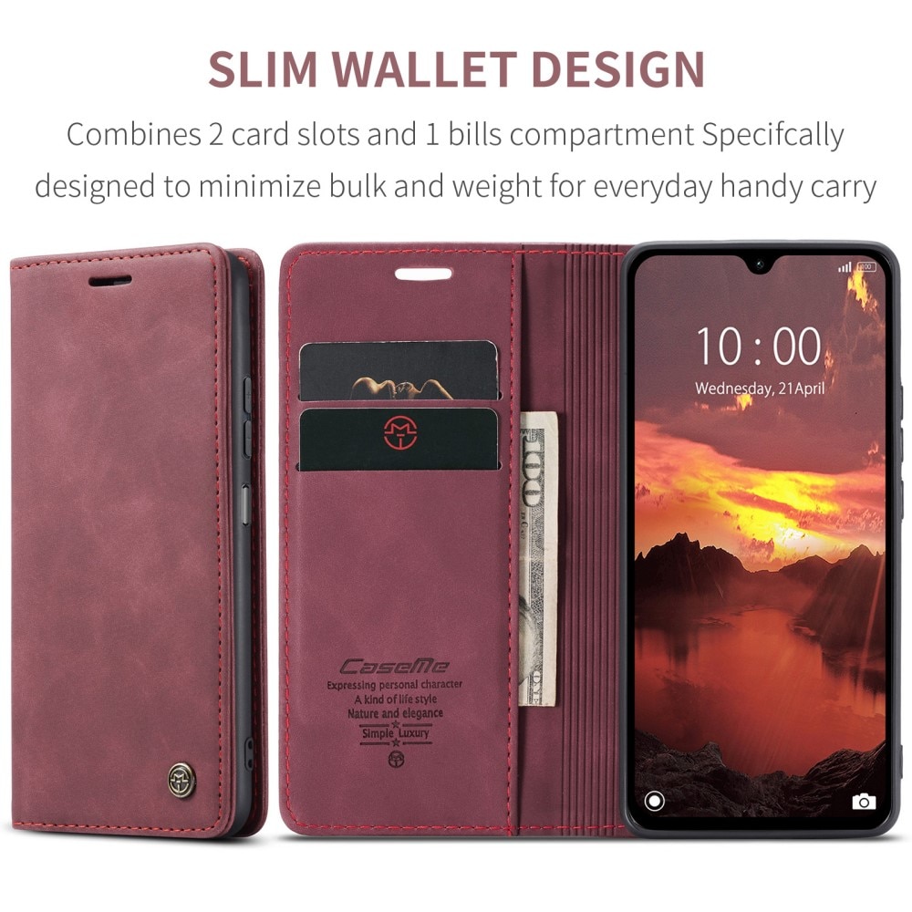 Slim Pung Etui Xiaomi Redmi 14C Rød