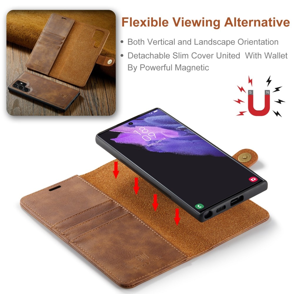 Magnet Wallet Samsung Galaxy S25 Ultra Cognac