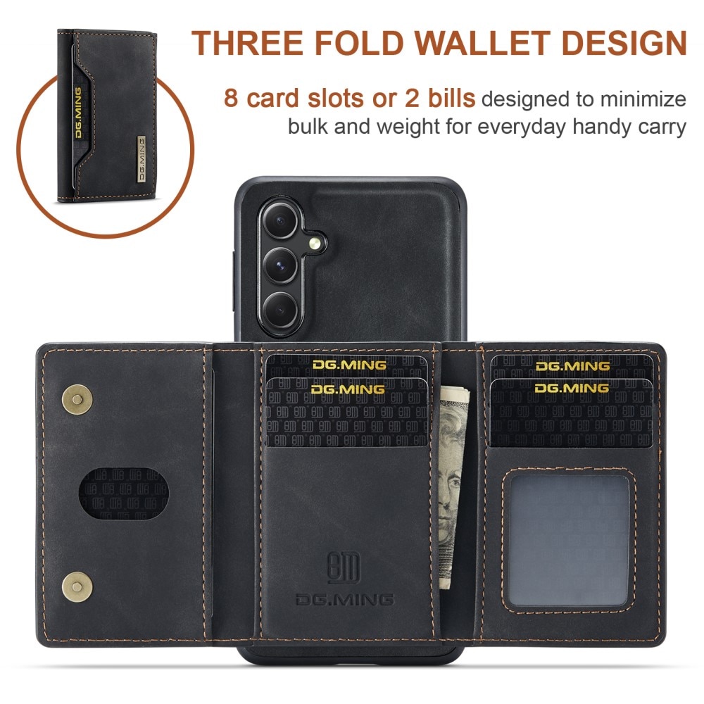 Magnetic Card Slot Case Samsung Galaxy S25 Black