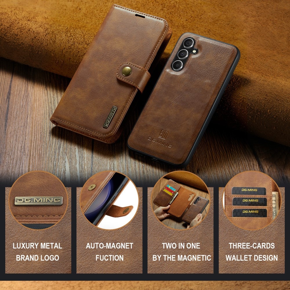 Magnet Wallet Samsung Galaxy S25 Cognac