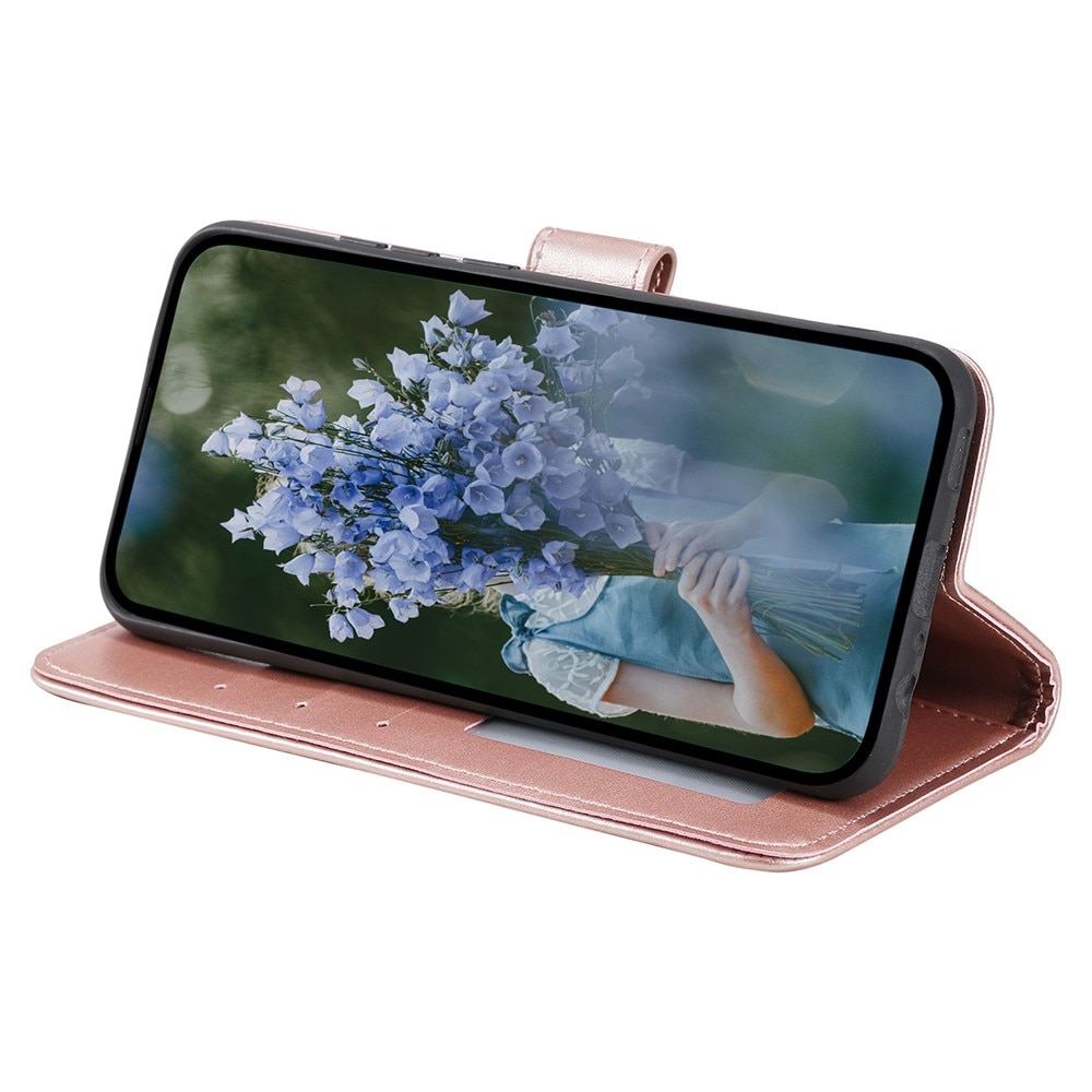 Læderetui Mandala Samsung Galaxy A36 rose guld