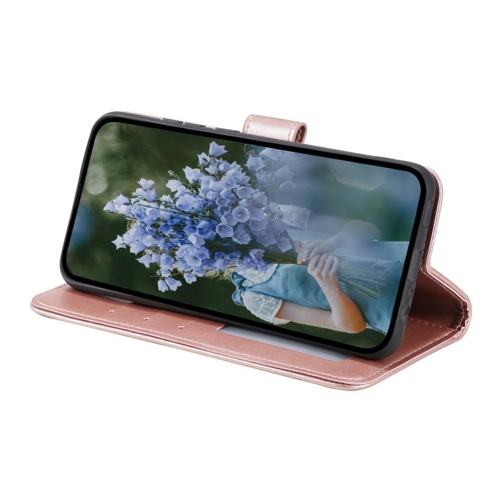 Læderetui Mandala Samsung Galaxy A56 rose guld