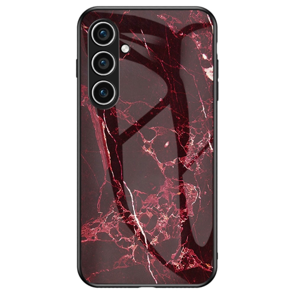 Cover Hærdet Glas Samsung Galaxy A16 rød marmor