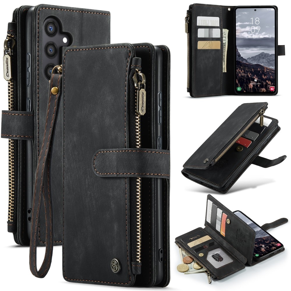 Zipper Wallet Samsung Galaxy S25 Plus Sort