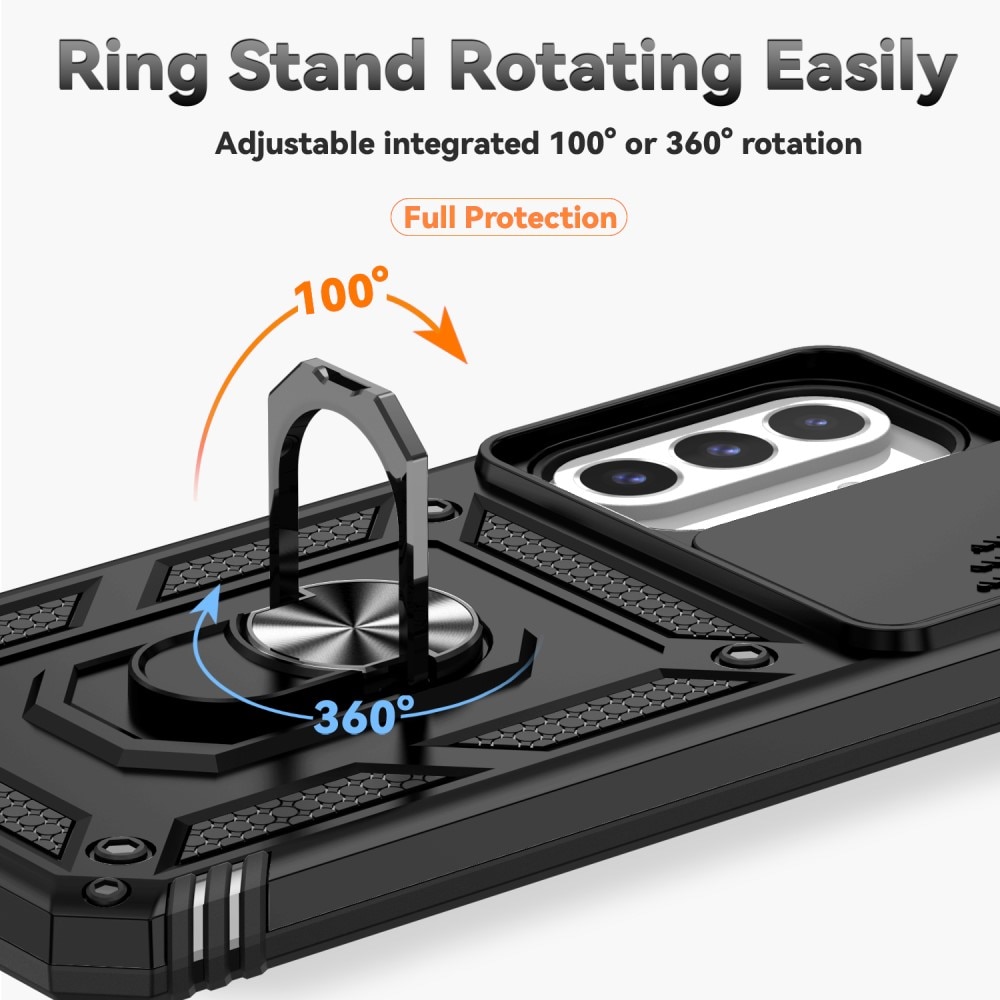 Hybridcover Ring + Kamerabeskyttelse Samsung Galaxy A26 Sort