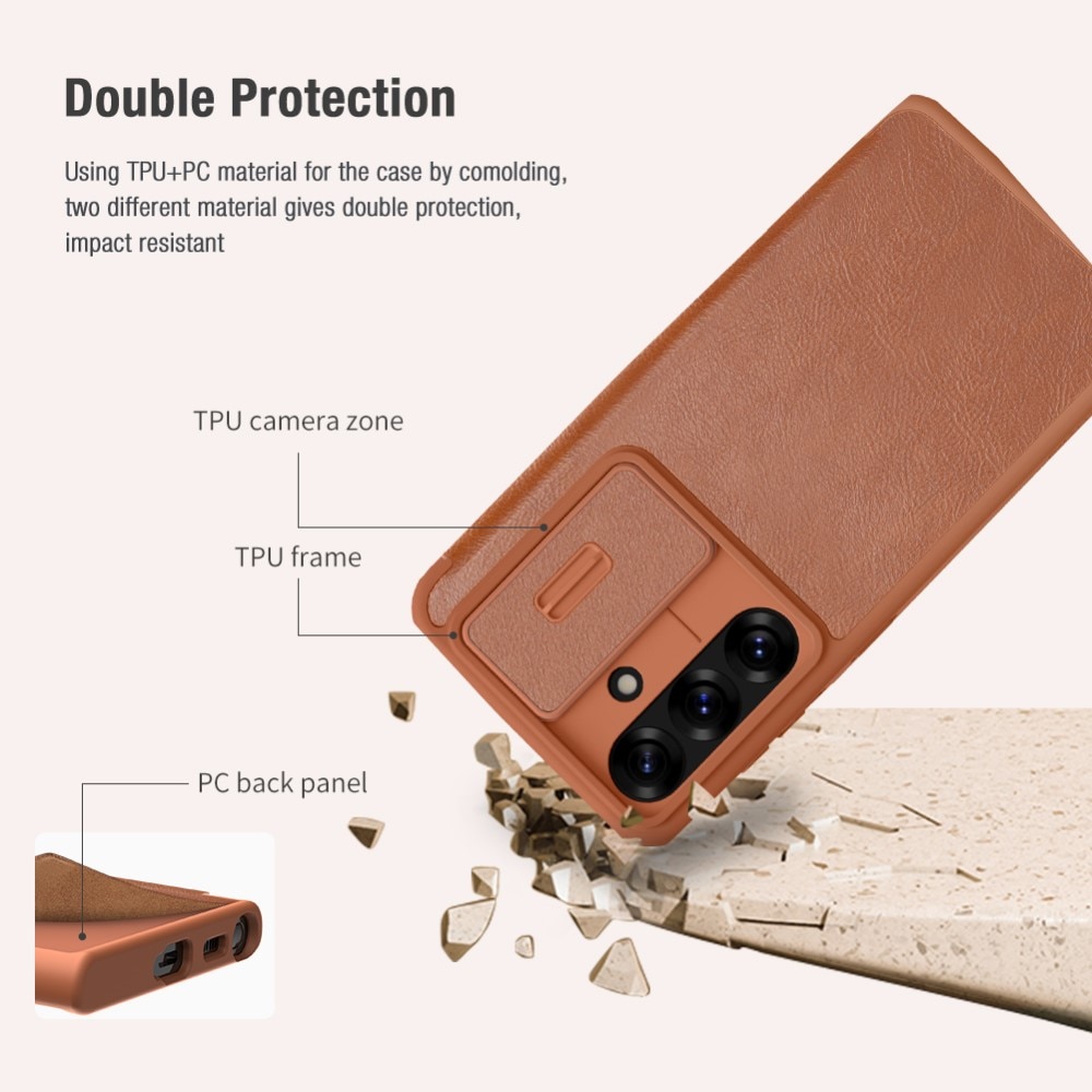 Qin Pro CamShield Samsung Galaxy S25 Brown