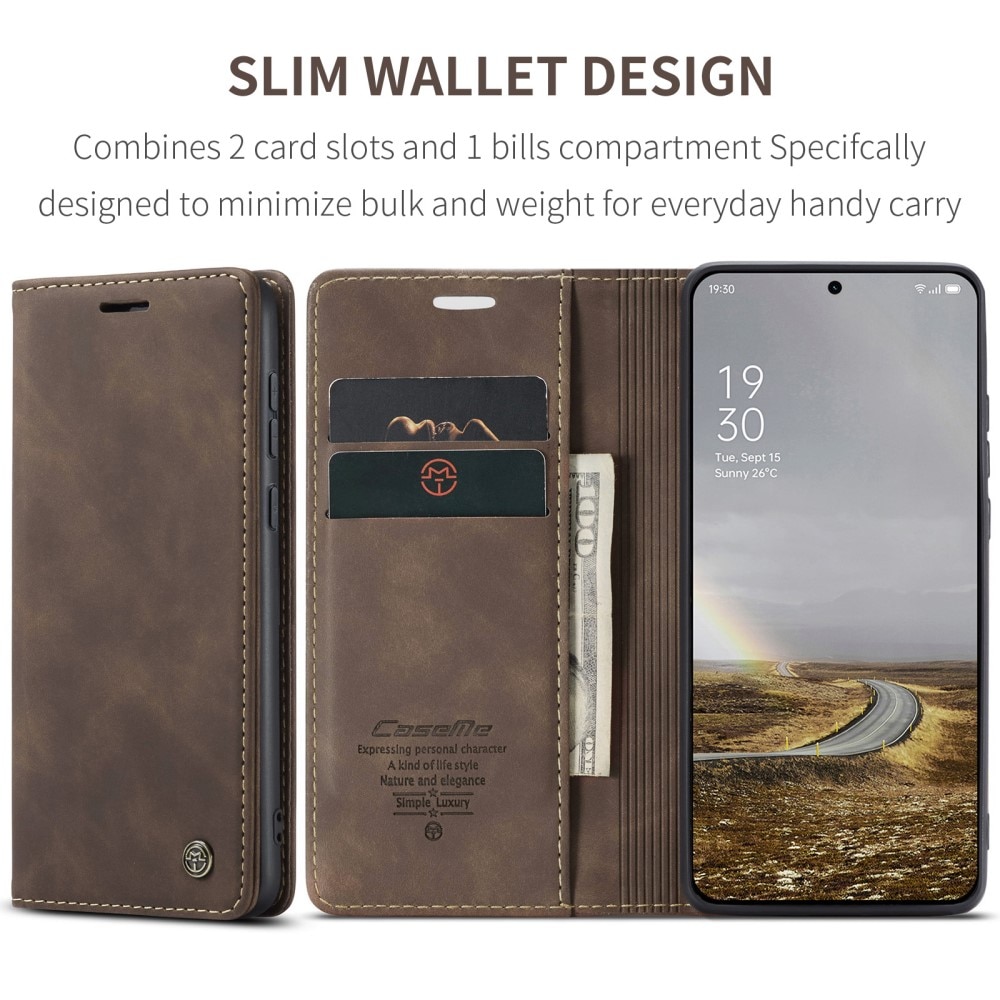 Slim Pung Etui  OnePlus 13 Brun