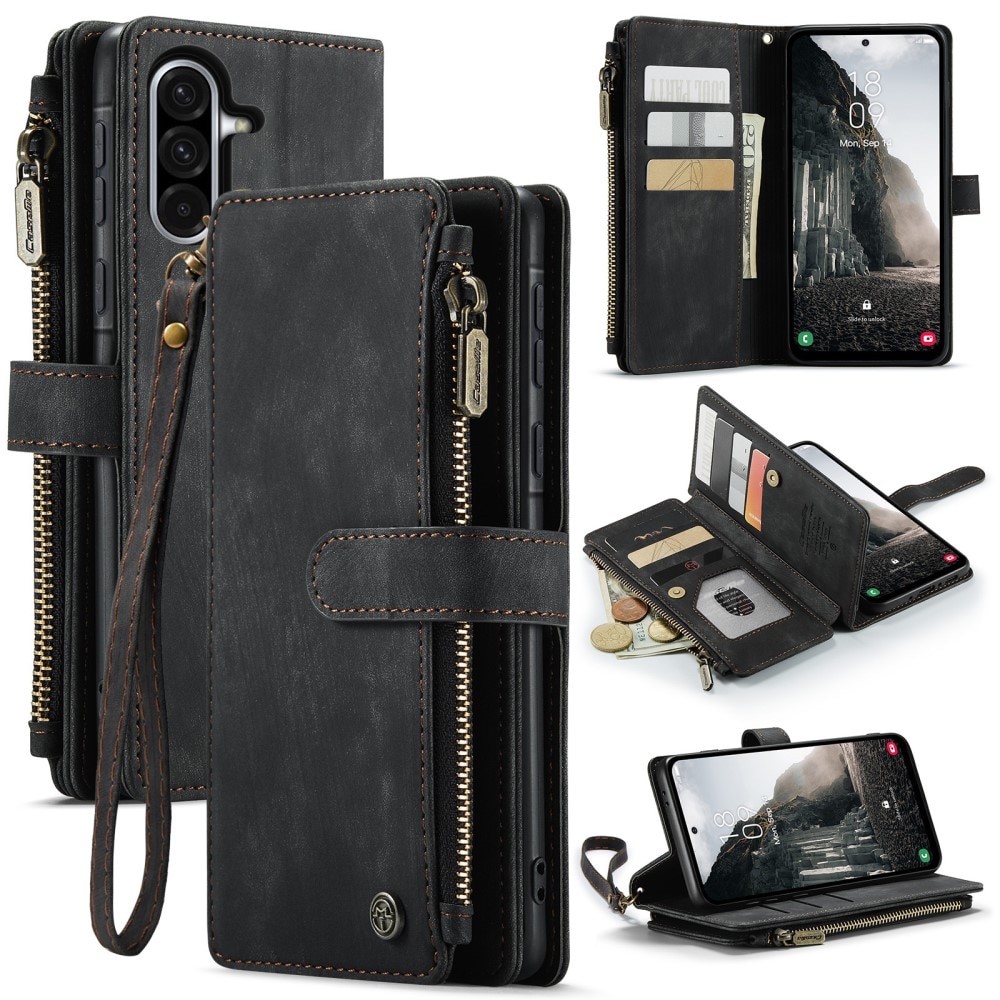 Zipper Wallet Samsung Galaxy A56 Sort