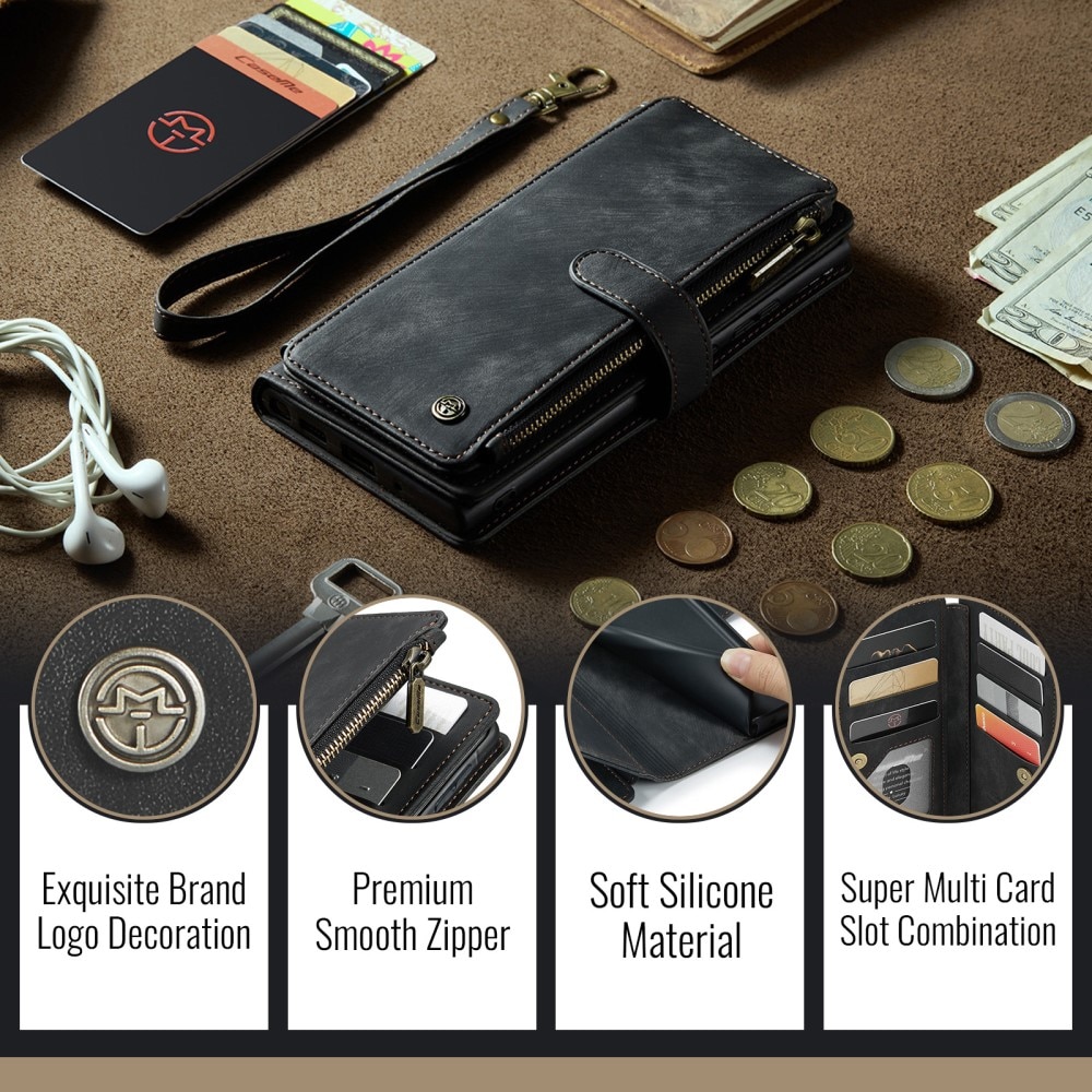 Zipper Wallet Samsung Galaxy A56 Sort