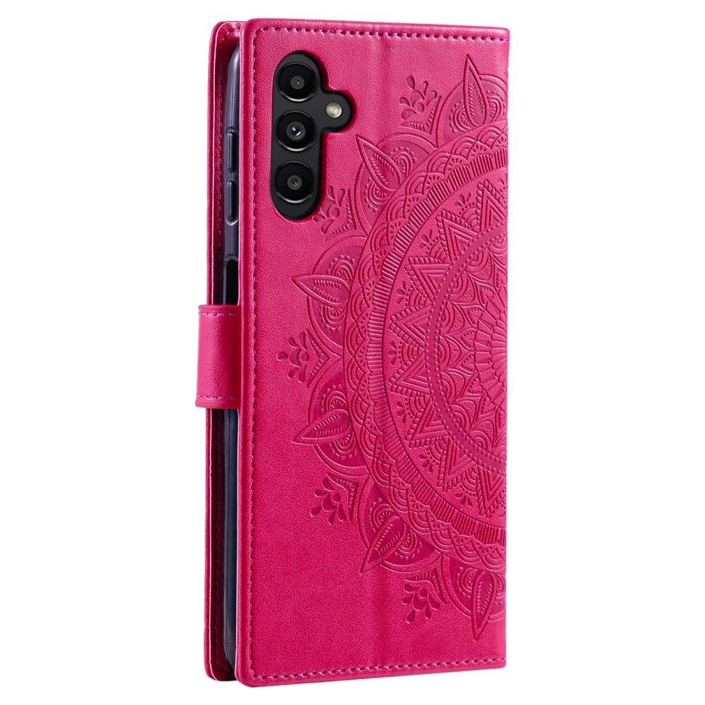 Læderetui Mandala Samsung Galaxy A26 Cerise