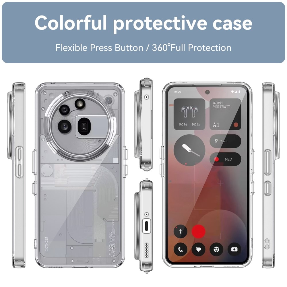 Hybridcover Nothing Phone 3a Pro gennemsigtig