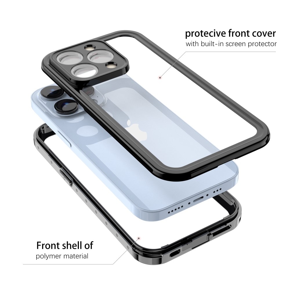 Vandtæt Cover iPhone 14 Pro gennemsigtig