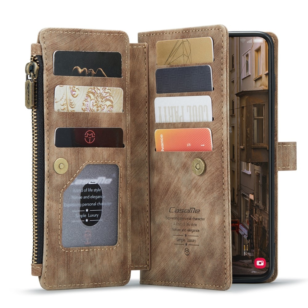 Zipper Wallet Samsung Galaxy S23 Brun