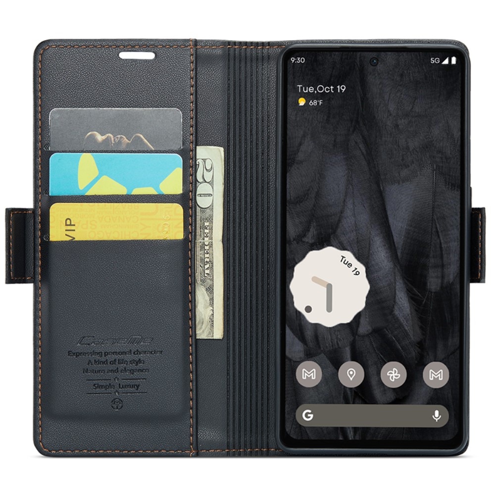 RFID blocking Slim Pung Etui Google Pixel 8 Pro Sort