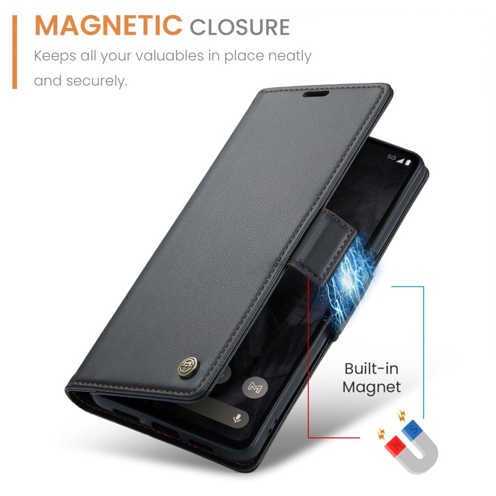 RFID blocking Slim Pung Etui Google Pixel 8 Pro Sort