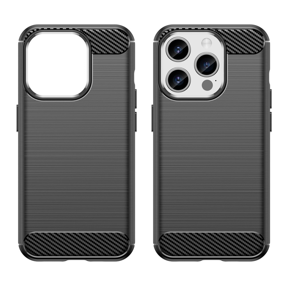 iPhone 15 Pro Cover TPU Brushed Black