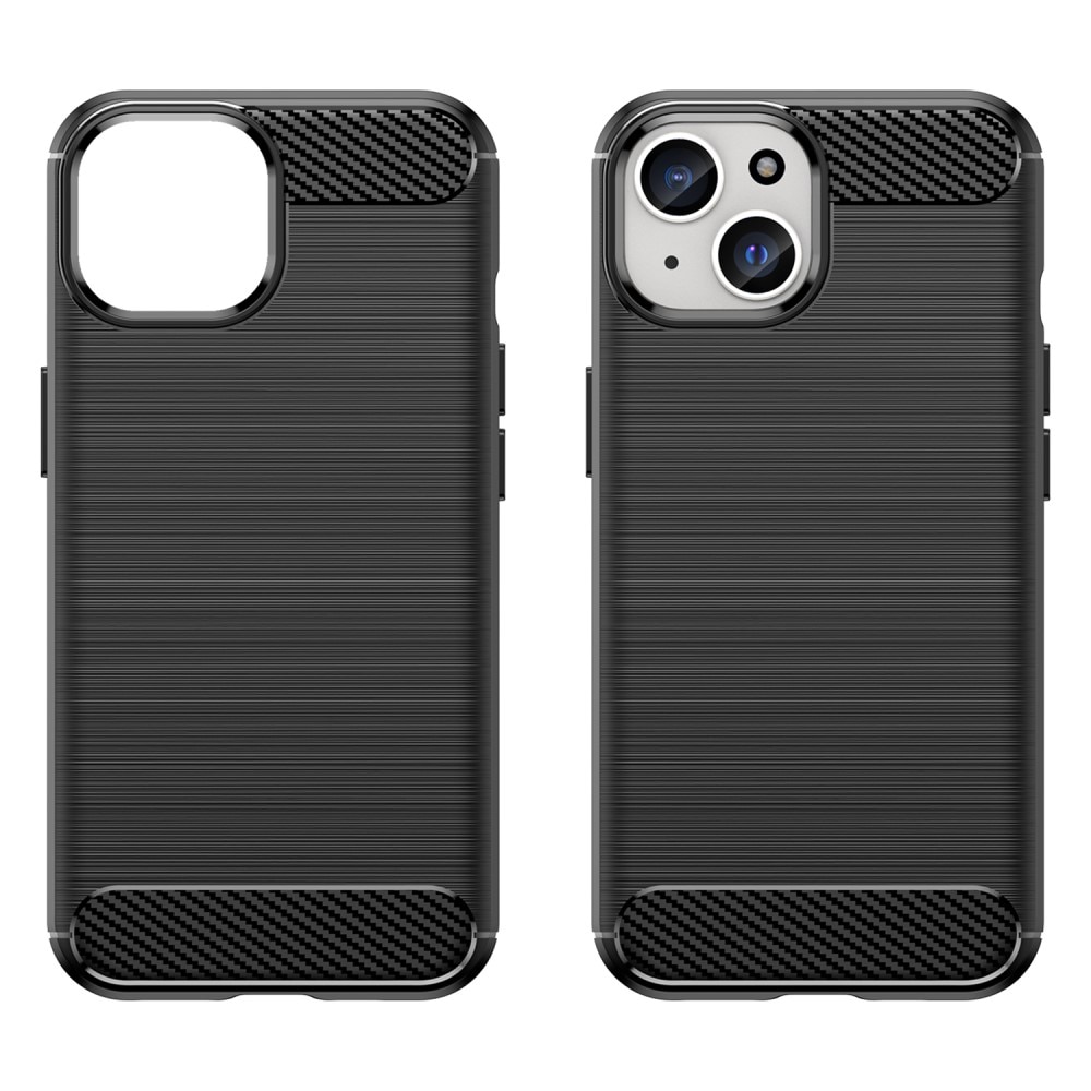 iPhone 15 Plus Cover TPU Brushed Black