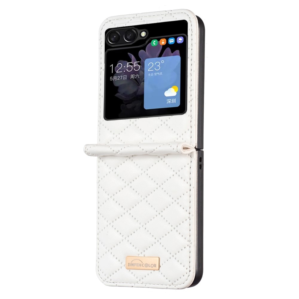 Etui Samsung Galaxy Z Flip 5 Quilted hvid